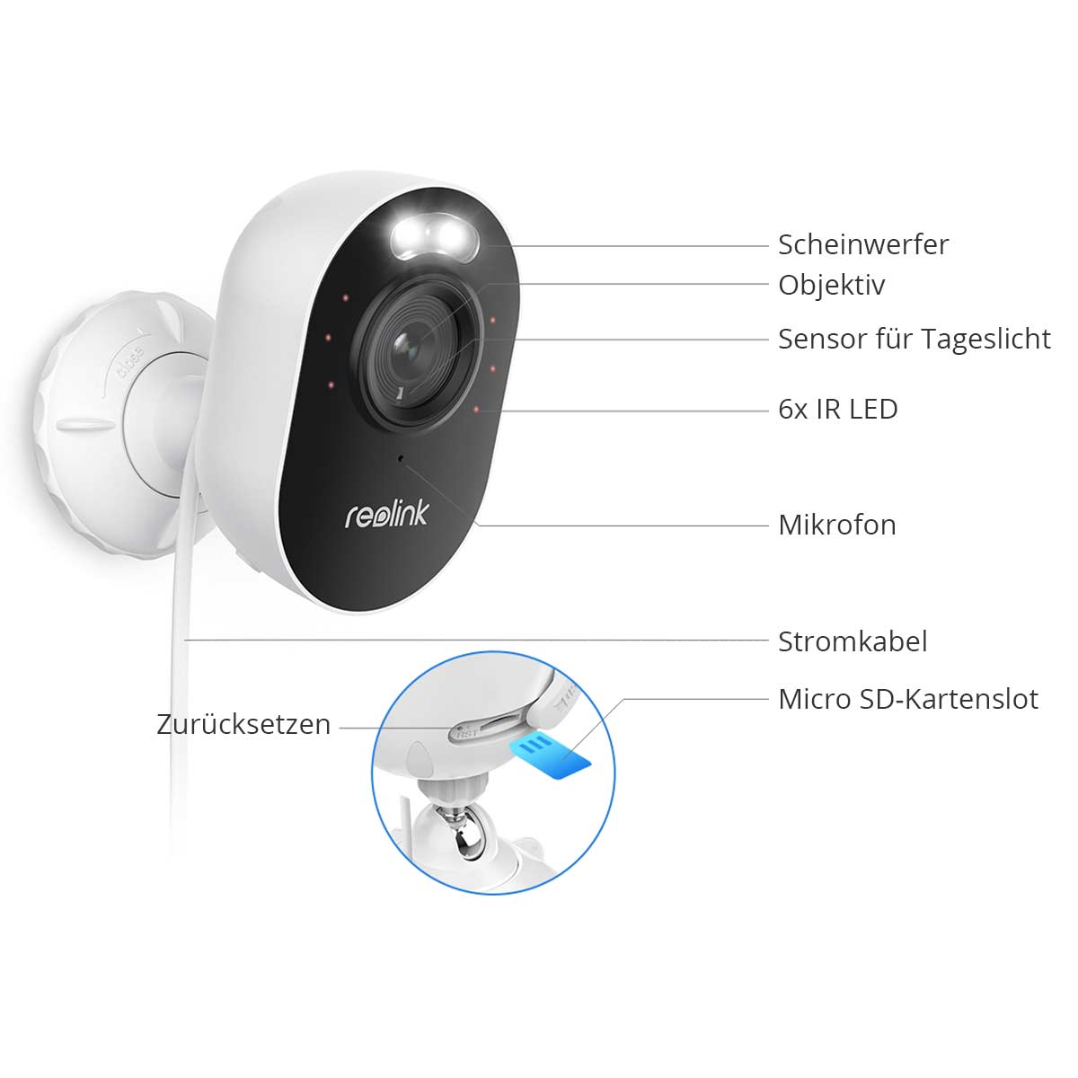 Reolink 4MP WiFi Außenkamera Lumus