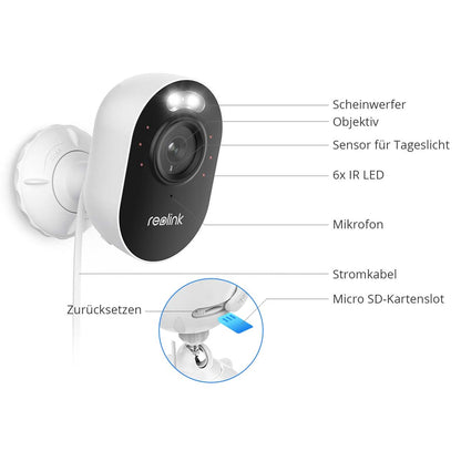 Reolink 4MP WiFi Außenkamera Lumus