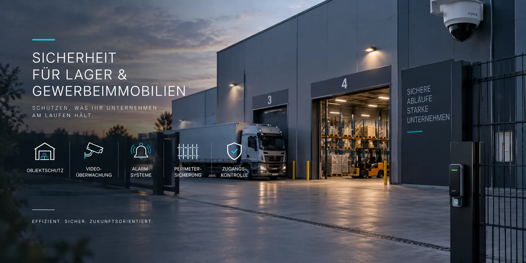 Einbruchschutz für Lager und Gewerbeimmobilie | Alarm-Helden